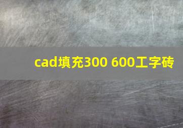 cad填充300 600工字砖